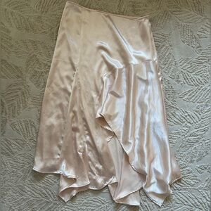 Free People silk/satin skirt